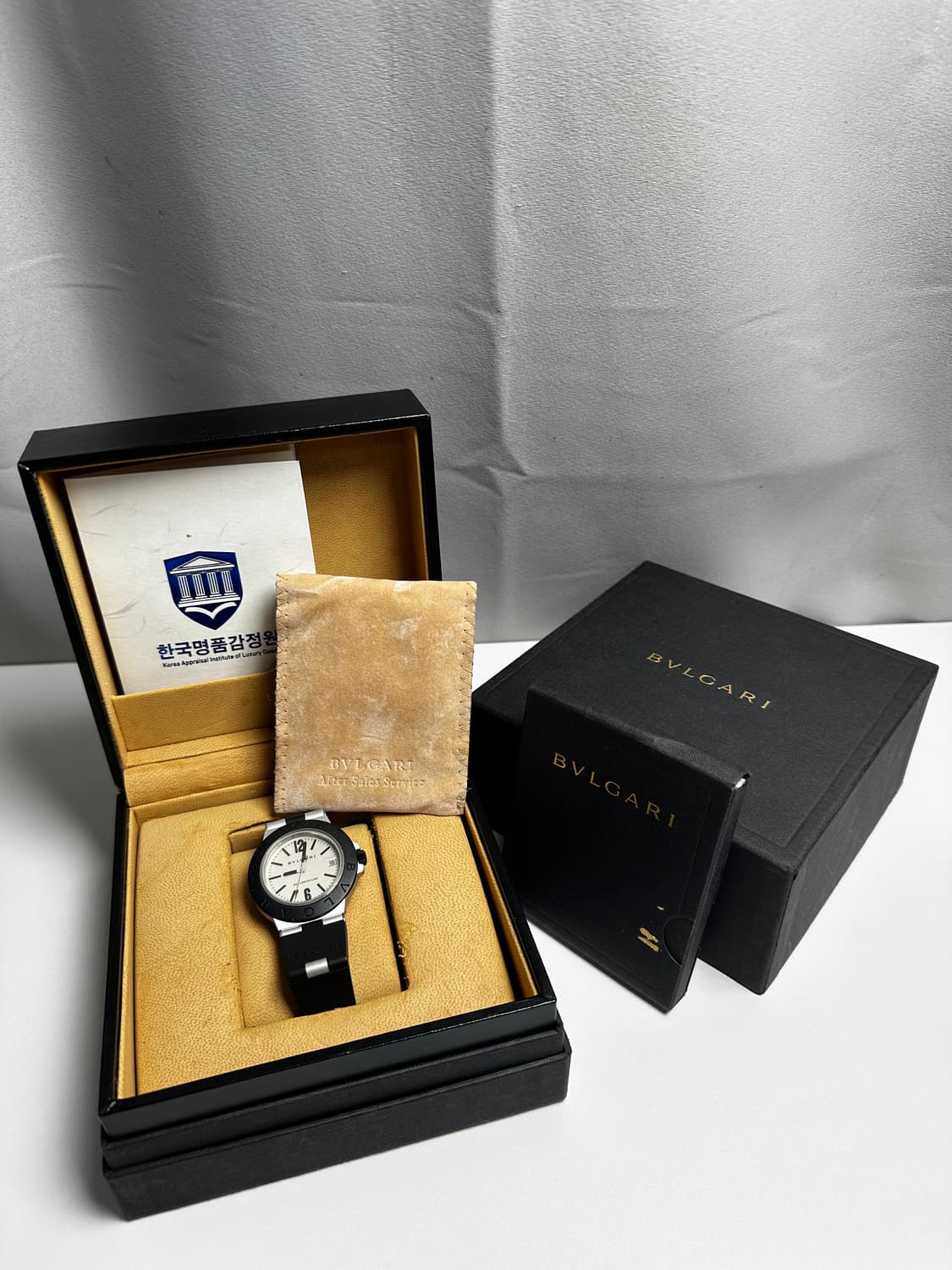 불가리 알루미늄 오토매틱 38mm 시계 상품이미지1