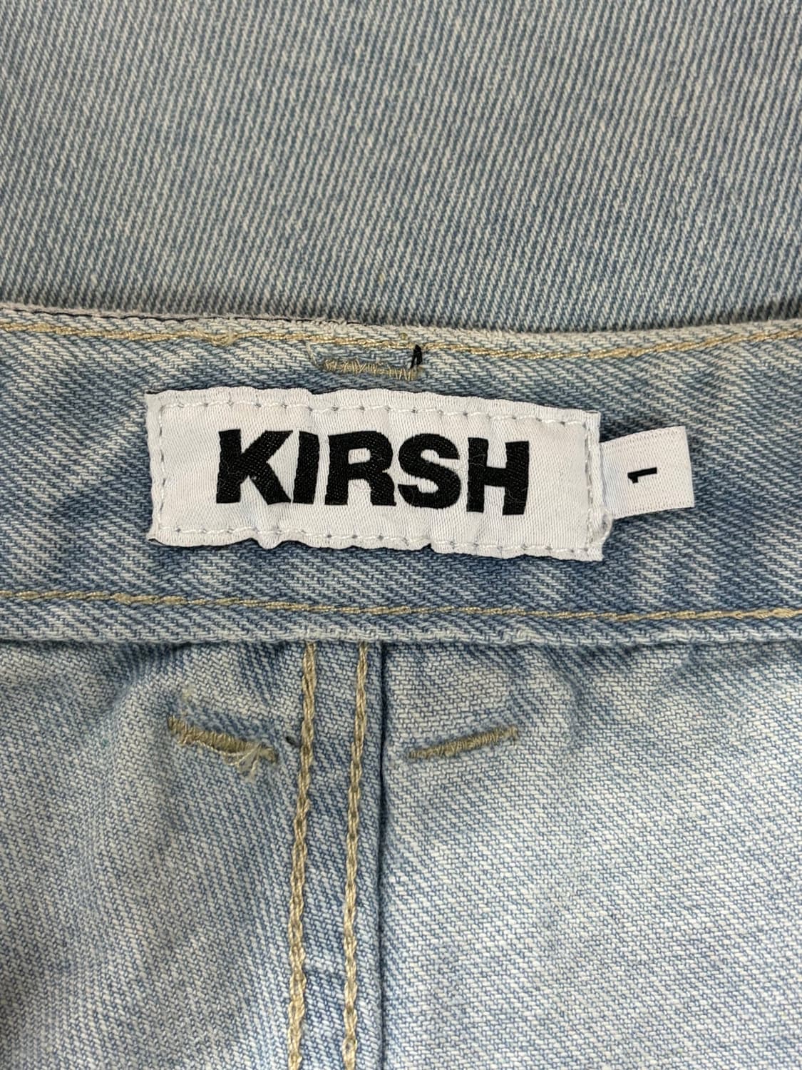 [L] 키르시 KIRSH 러플 포켓 와이드 데님 팬츠 라이트블루 5.9 상품이미지6