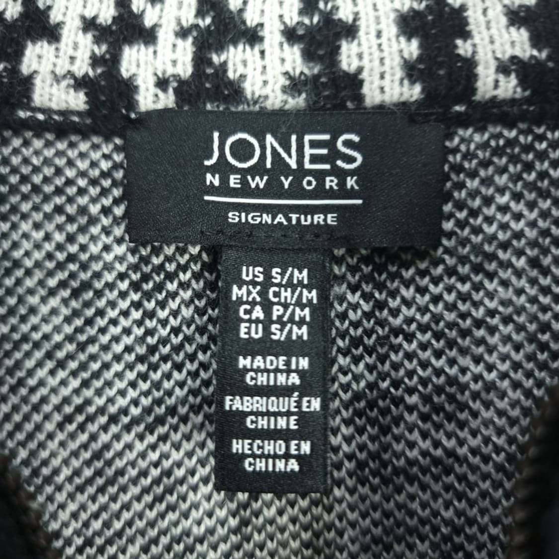 [존스 뉴욕] 하운드투스 체크 케이프 집업 가디건 M18737 상품이미지7