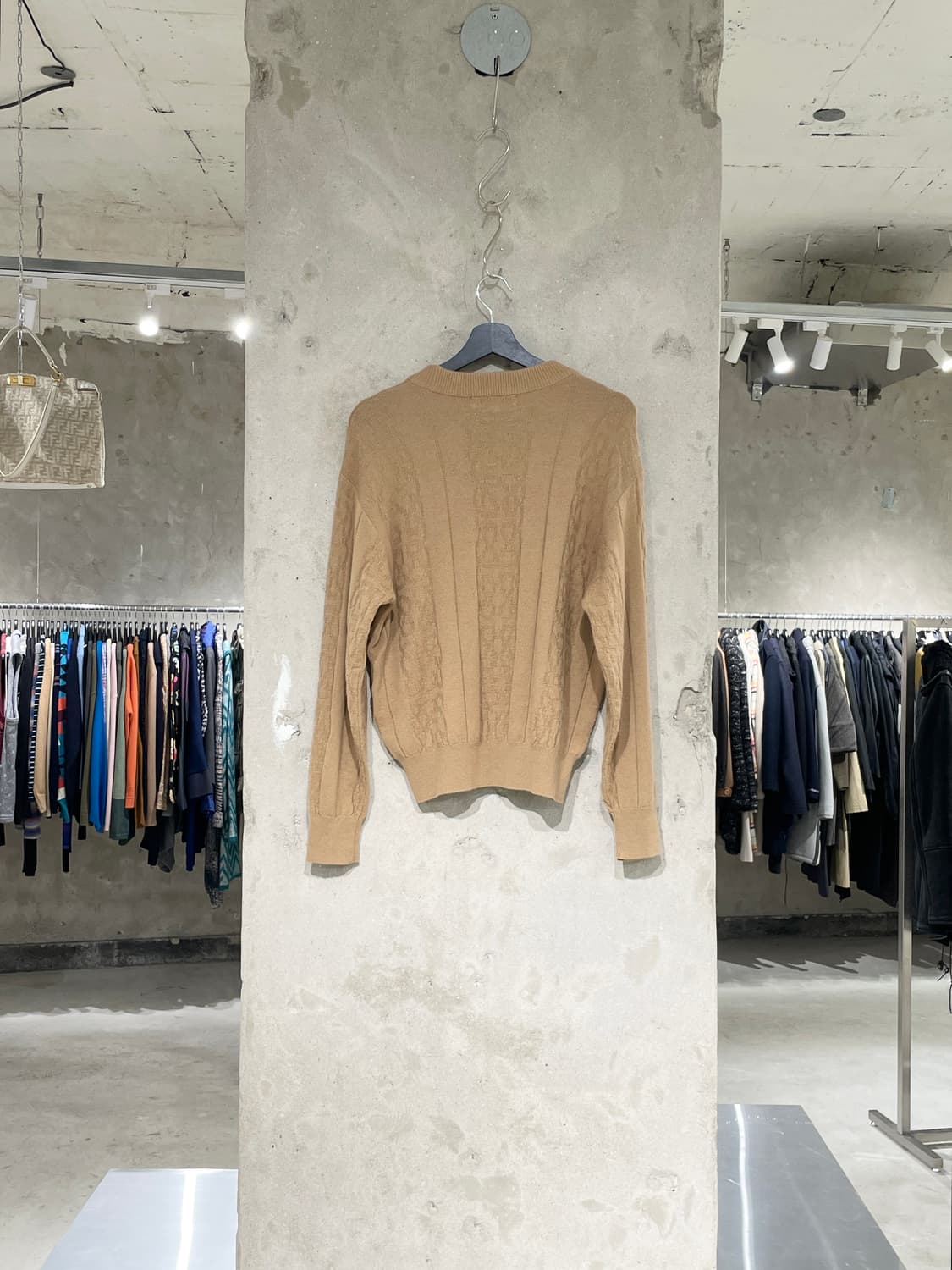 크리스찬 디올 스포츠 베이지 로고 크루넥 울 니트 상품이미지6