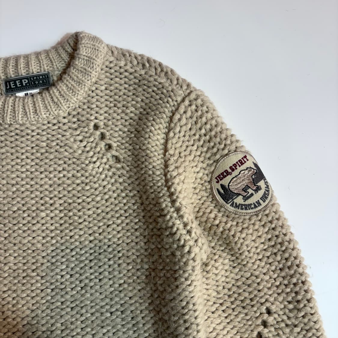 지프 헤비 코튼 니트 스웨터 상품이미지2