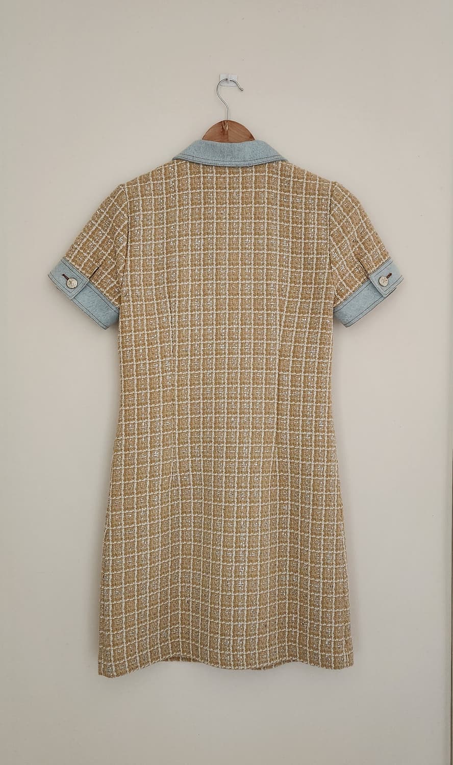 택만뗀 새거 21 ss 산드로 트위드 원피스 (34) 상품이미지6