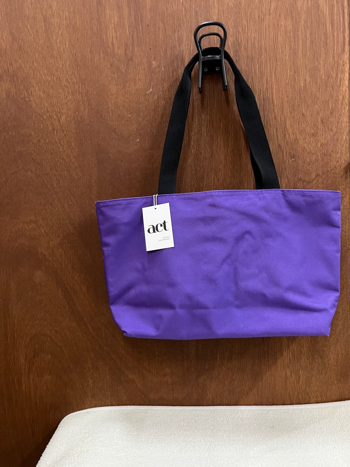 꾸레쥬 로고 쇼퍼백 퍼플 상품이미지3