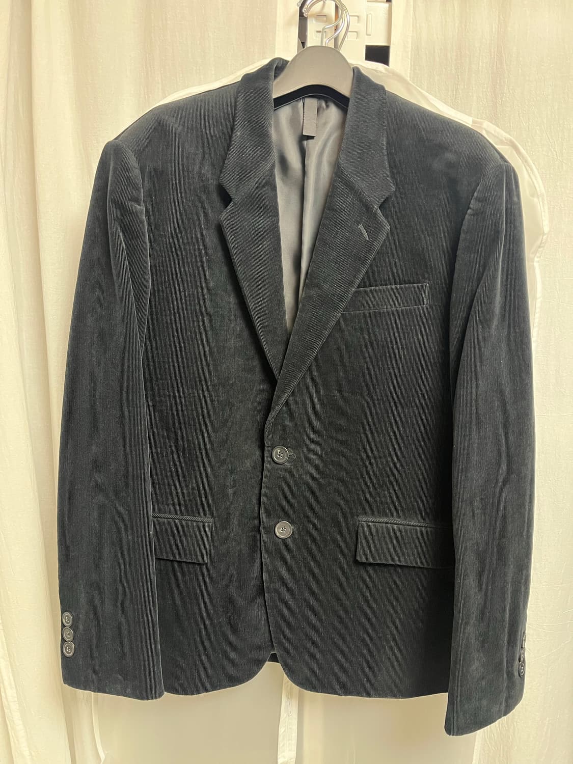 커스텀멜로우 레귤러 핏 코듀로이 자켓 블랙 상품이미지4