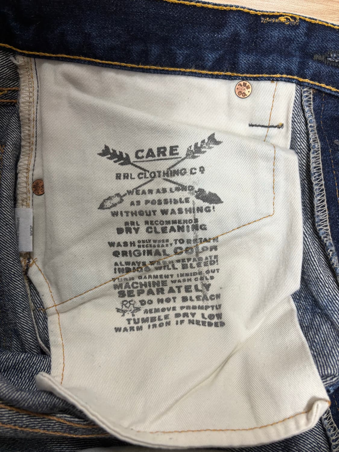 [30X30] RRL 로우 스트레이트진 스프링크릭 상품이미지7