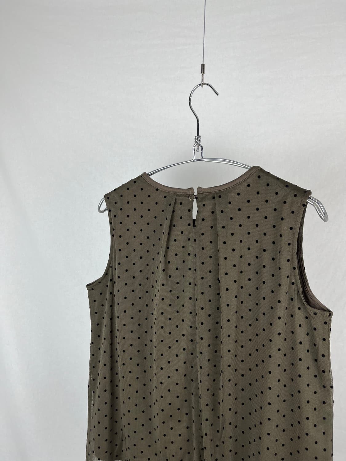 Vintage 도트 슬리브리스  상품이미지5
