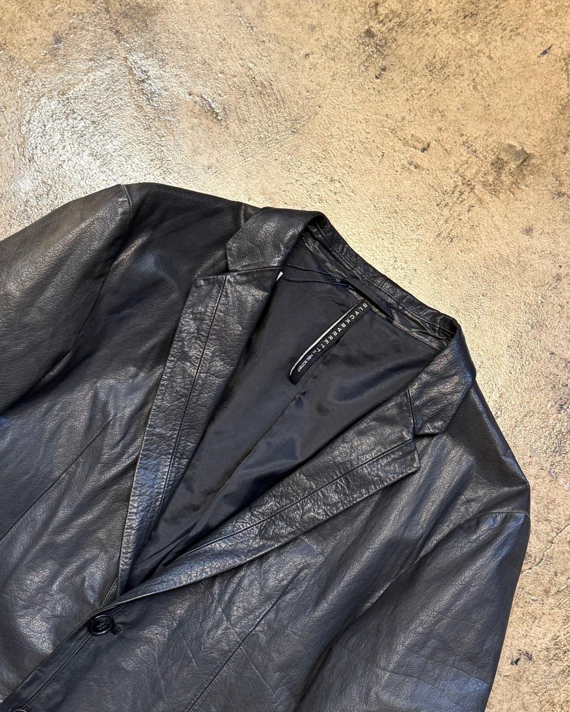 S ) Neil Barrett Faded Leather Jacket 상품이미지4