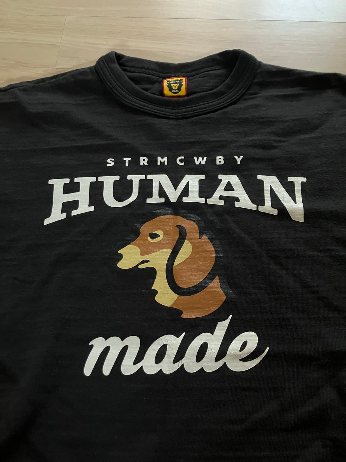 M 휴먼메이드 그래픽 티셔츠 블랙 상품이미지2