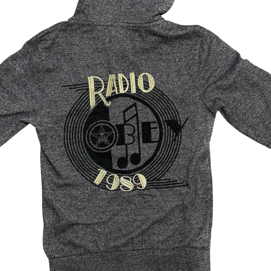 10s OBEY RADIO 자수 그래픽 슬림 후드 집업 상품이미지6