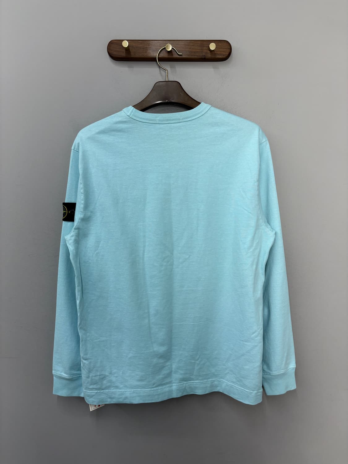 스톤아일랜드 와펜 크루넥 스웨트셔츠 아쿠아 롱슬리브 A3796  상품이미지4
