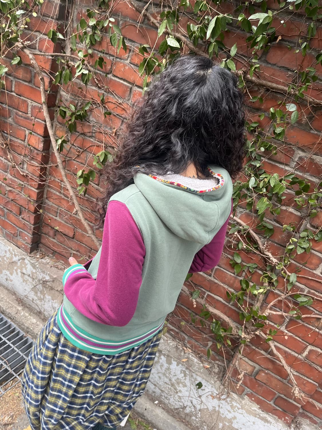 Titicaca 빈티지 배색 후드 자켓 상품이미지5