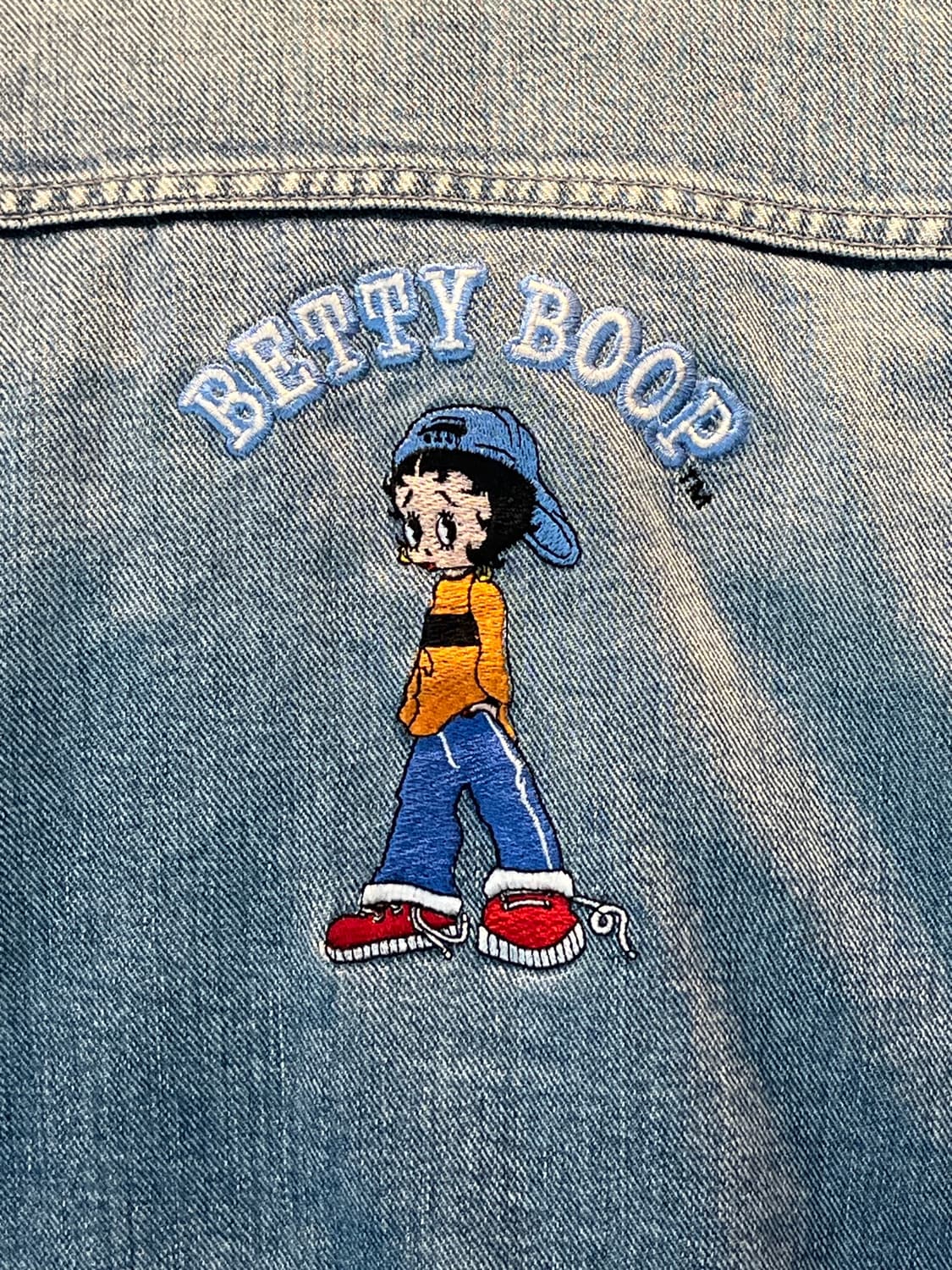 🔥희귀 Vintage Betty boop 데님 자켓 상품이미지3