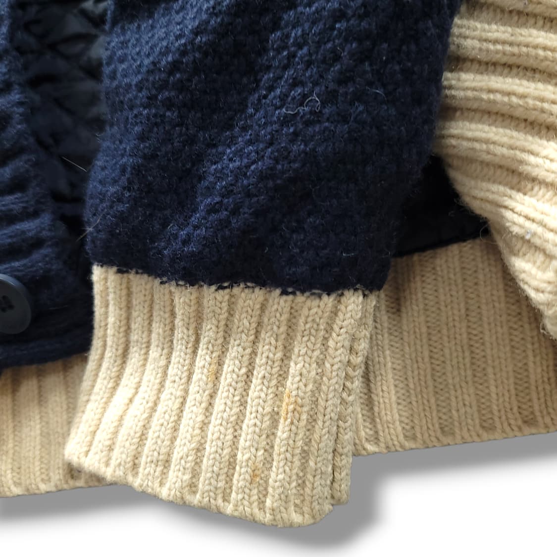 [XL] 자라 숄카라 코위찬패턴 누빔 니트 가디건 상품이미지10