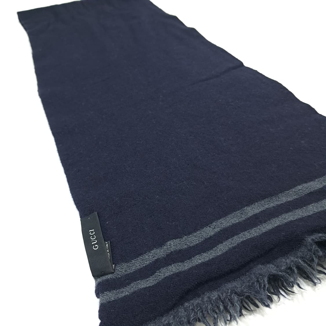 MX121 구찌 GG 자가드 프린지 울 목도리 머플러 상품이미지7