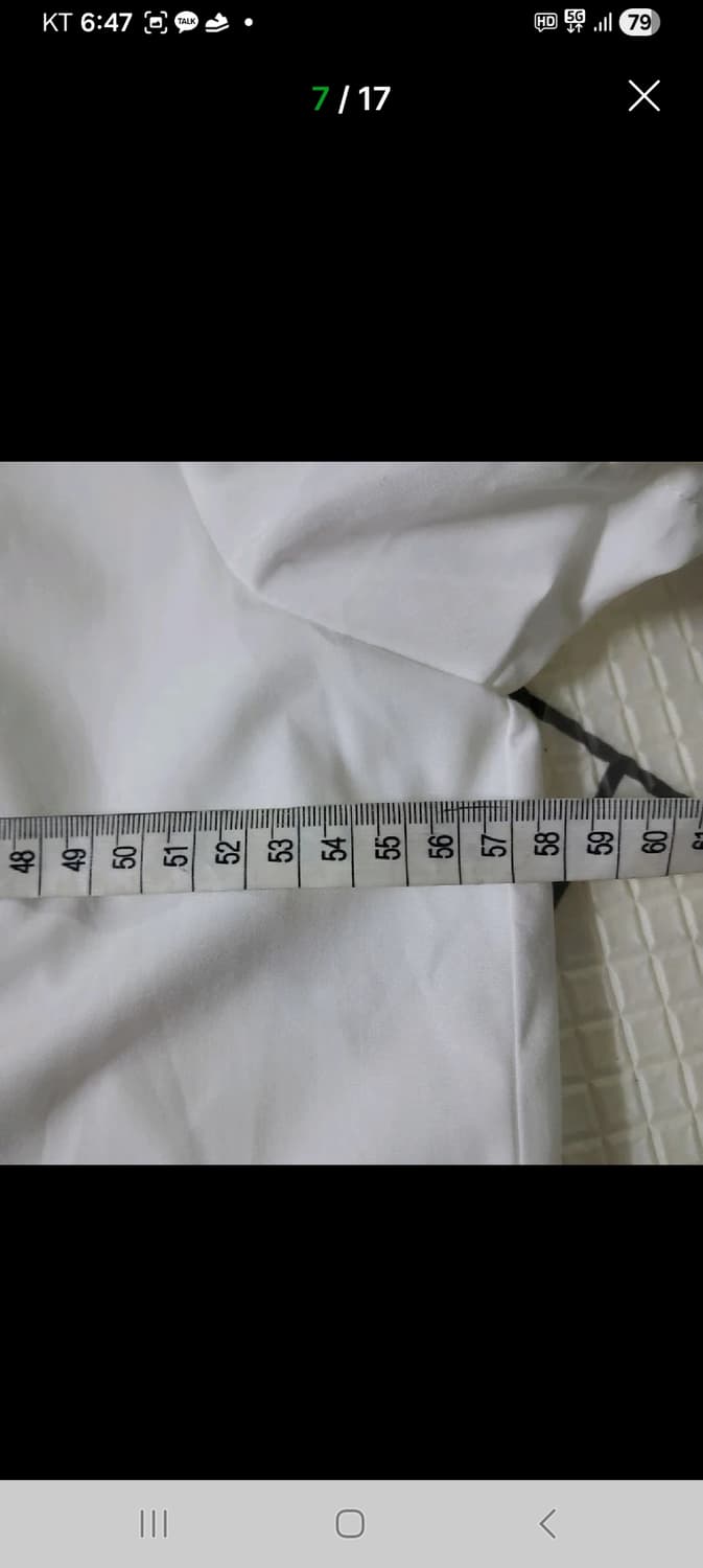 미케네 여성 반팔 프릴 블라우스 빅사이즈 77 88 새상품 상품이미지7