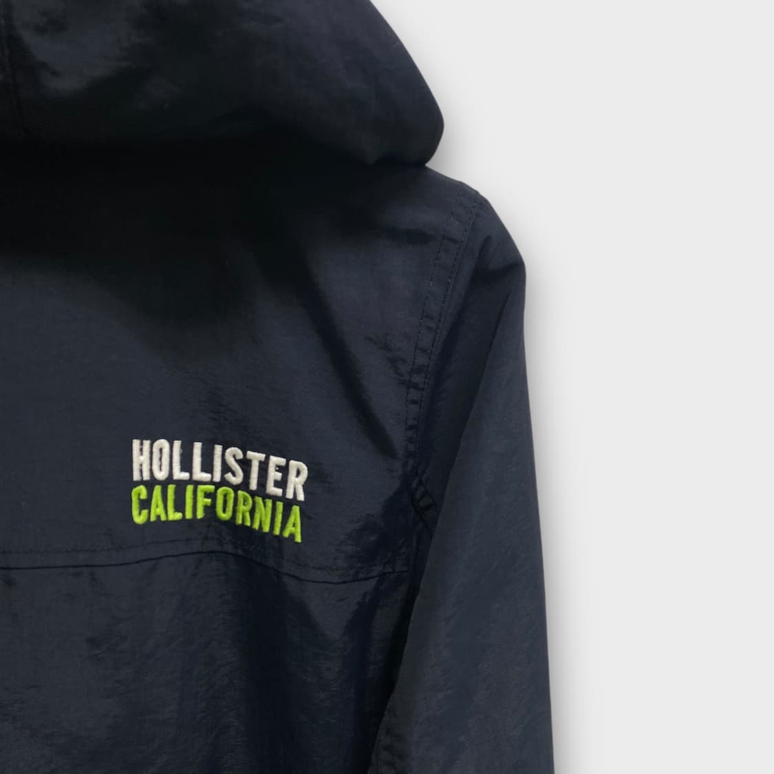 홀리스터 네이비&연두 바람막이 M 상품이미지4