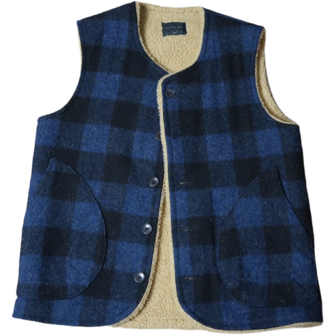 소프넷 체크 베스트 sophnet 상품이미지1