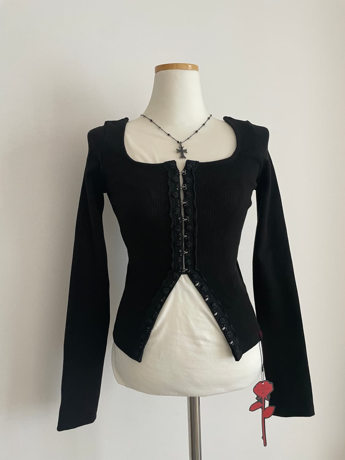 toh 티오에이치 로즈 가디건 상품이미지1