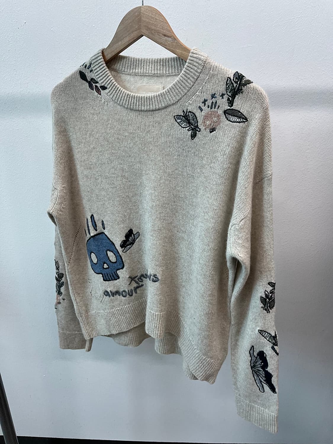 여) 쟈딕앤볼테르 멀티패치 캐시미어 니트 상품이미지4