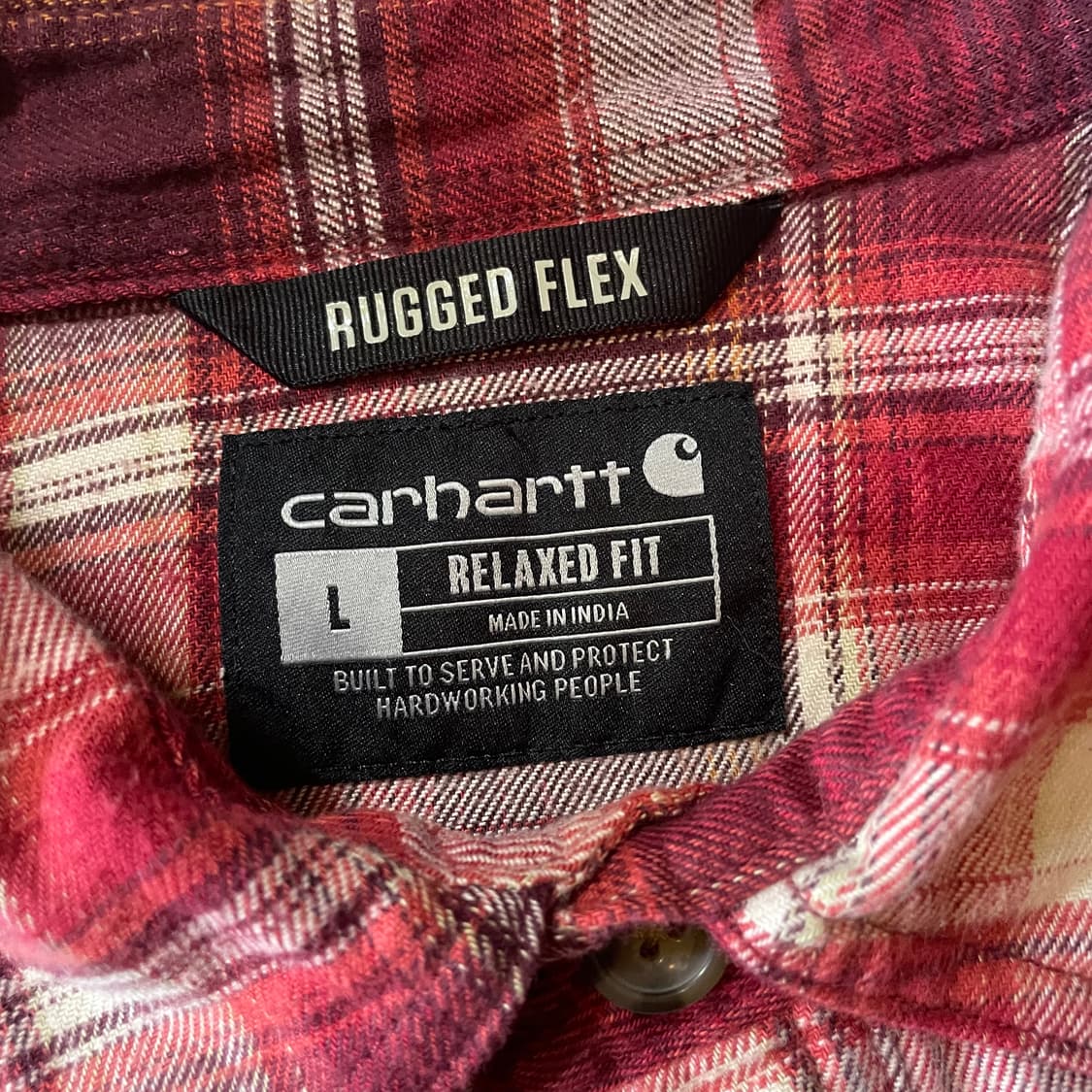 칼하트 체크 모직 셔츠자켓 상품이미지3