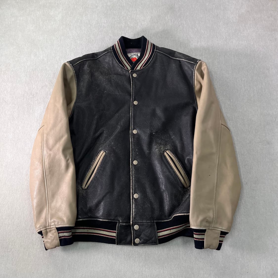 100 아비렉스 오리지널 빈티지 레더 바시티 자켓 상품이미지1