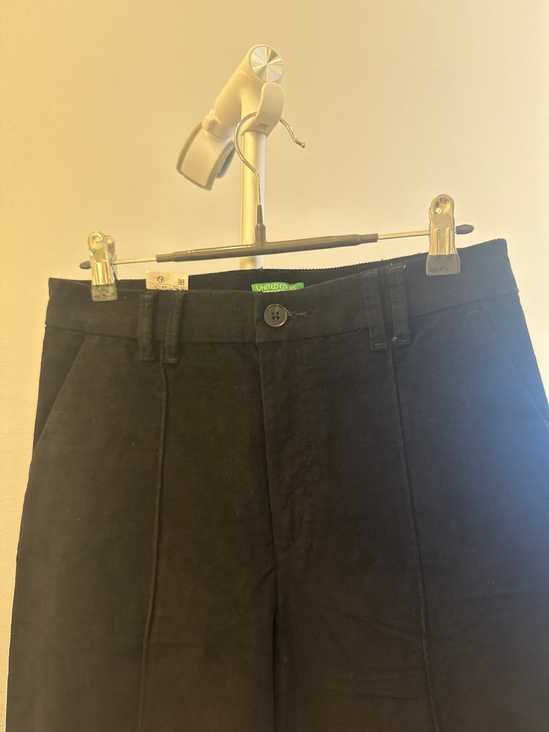 새상품)베네통 블랙 면바지 42 상품이미지2