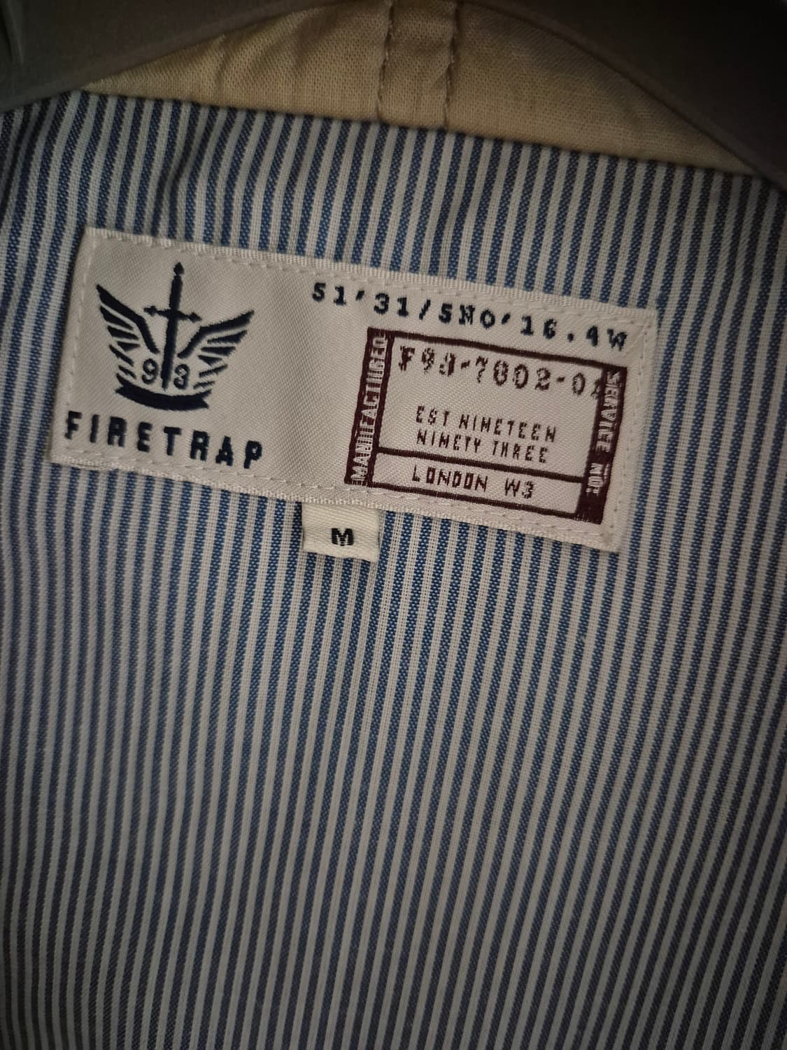 [100]FIRE TRAP파이어트랩 영국 밀리터리 자켓 상품이미지4