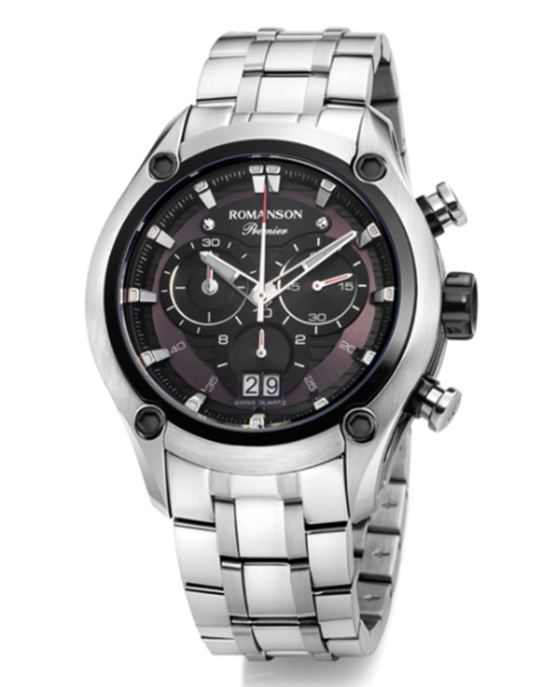 [로만손]남성용 프리미어 블랙콤비 메탈손목시계 
판매 상품이미지5