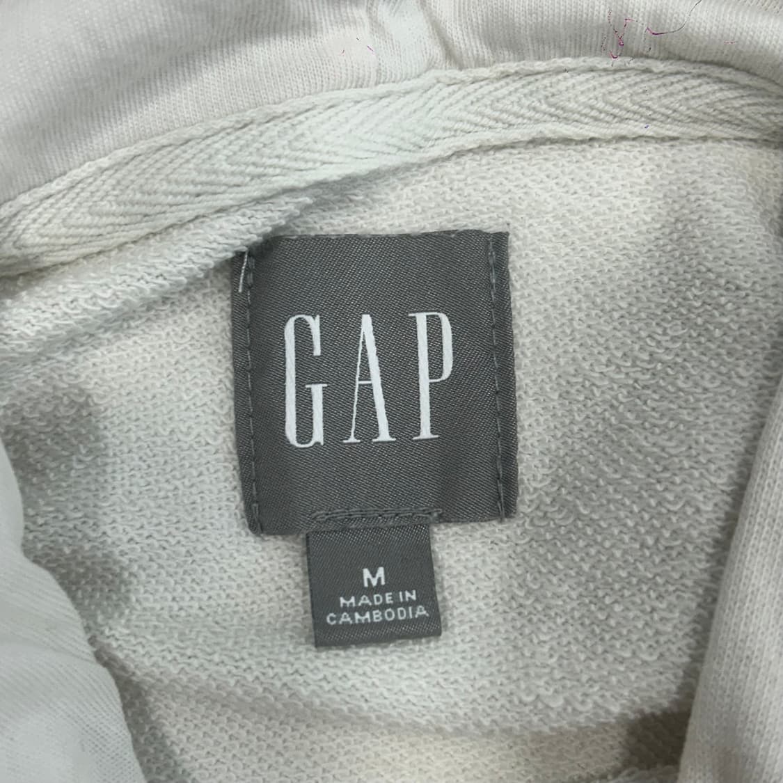 GAP 갭 네이비로고 아이보리 후드티  상품이미지6