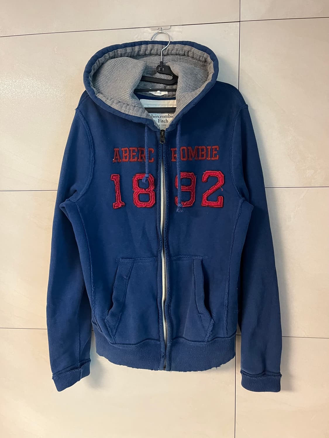 아베크롬비 네이비,블루 후드집업 (M)  상품이미지4