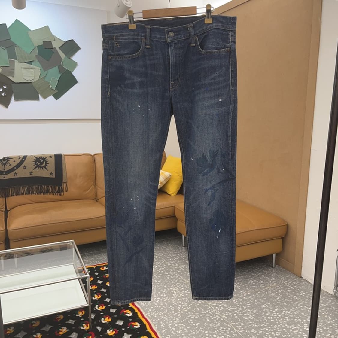 폴로 랄프로렌 유니크 커스텀 페인팅 데님 팬츠 28인치 C06908 상품이미지3