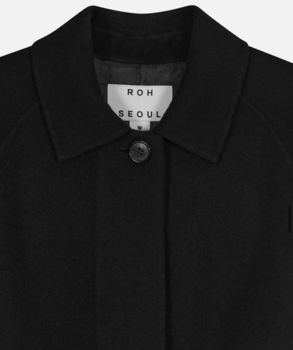 로서울 울 발마칸 코트 블랙 [U] Wool Balmacaan Coat 상품이미지4