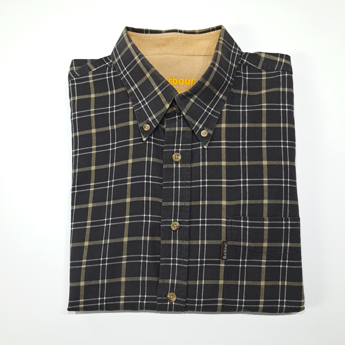 CL408 XL 바버 00s 코튼 클래식 타탄체크 다크브라운 셔츠 남방 상품이미지8