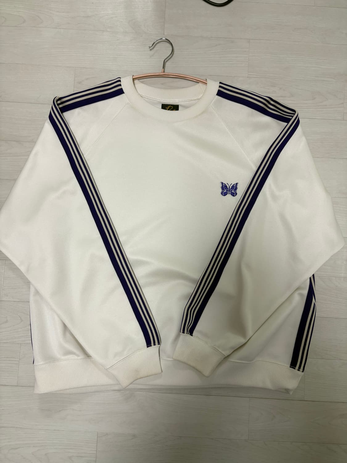 니들스 폴리 스무스 트랙 크루넥 ice white XL 사이즈 상품이미지2