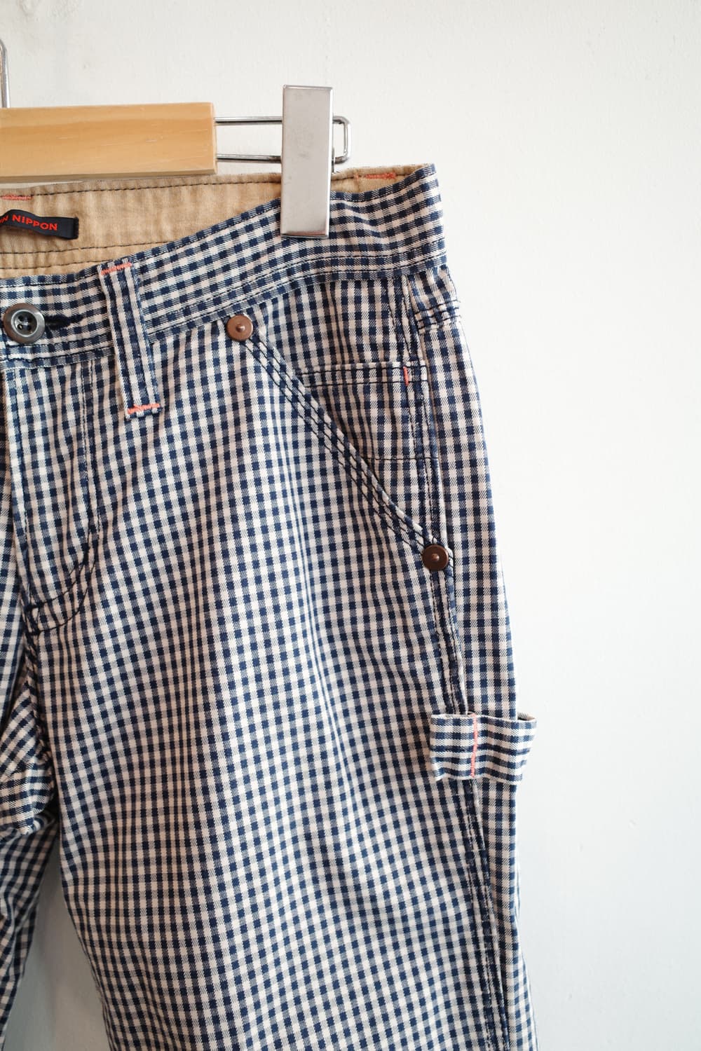 Japan brand 깅엄체크 워크팬츠 (made in Japan) 상품이미지4