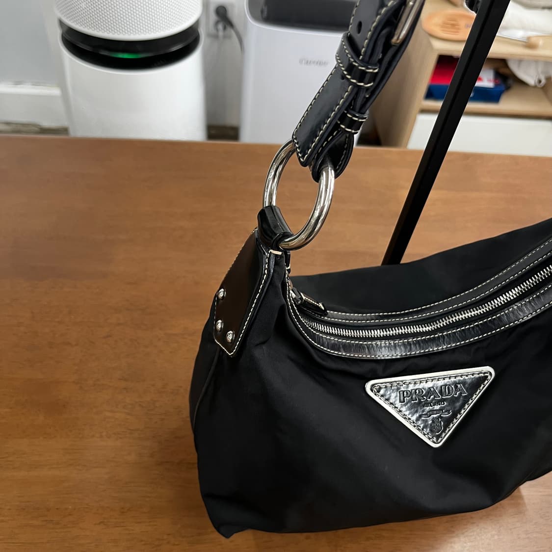 프라다 나일론/레더 호보백 상품이미지4