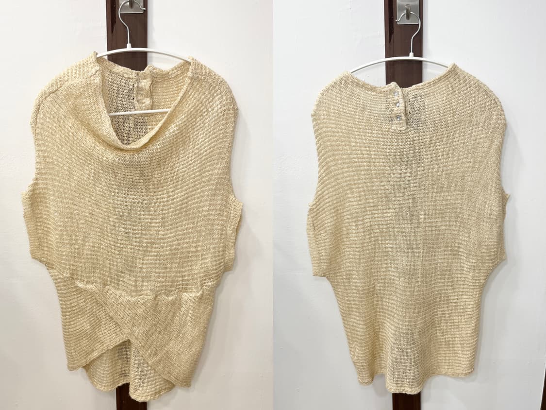gold perl knit vest 상품이미지7
