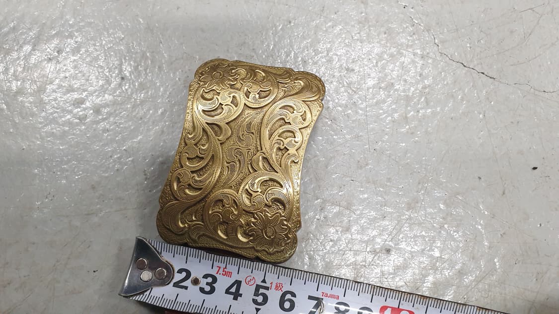 빈티지  금장버클가죽 벨트 상품이미지5