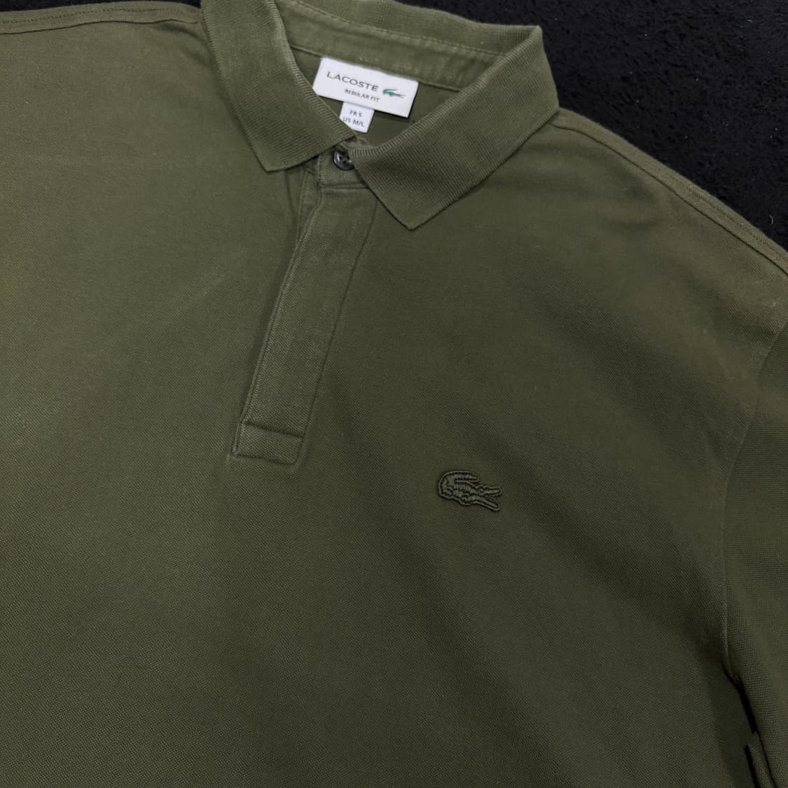 M-L 라코스테 카키 PK 반팔 카라티 상품이미지3