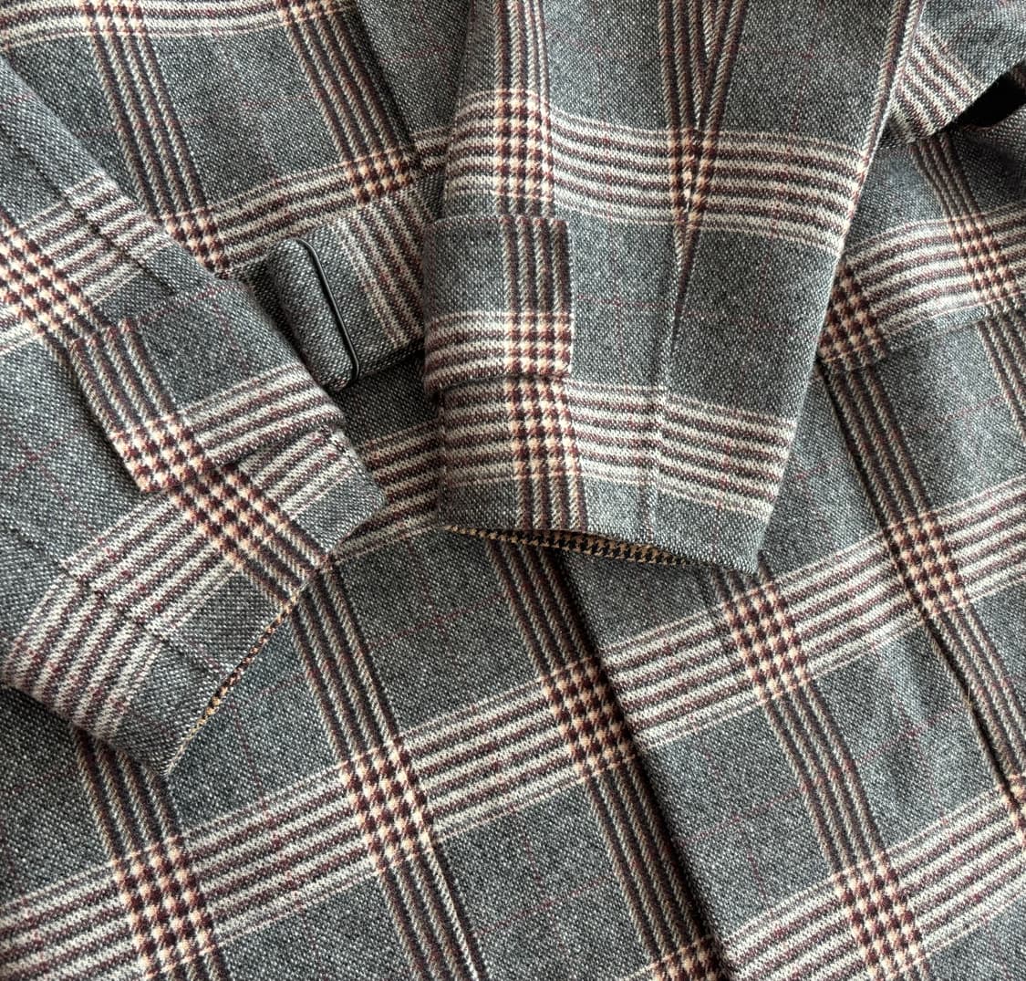 솔리드옴므 체크 발마칸 코트 50(105) 상품이미지4