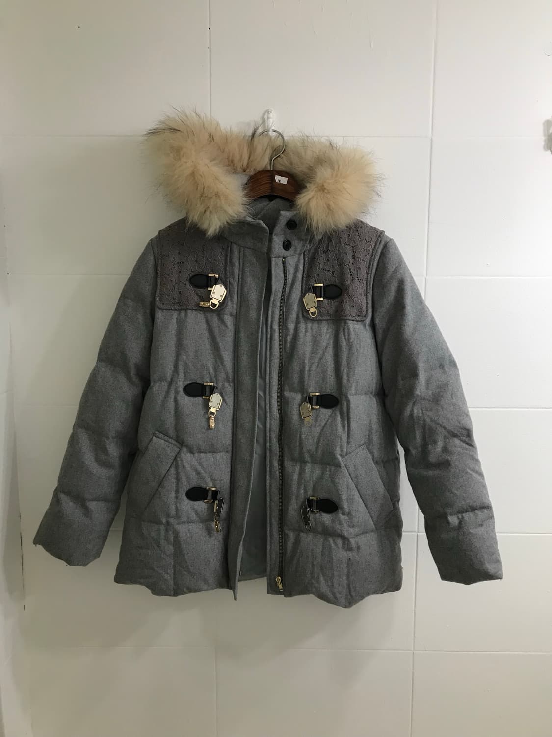 그레이 니혼진 히피 모리 레이스 패딩 코디세트 상품이미지4