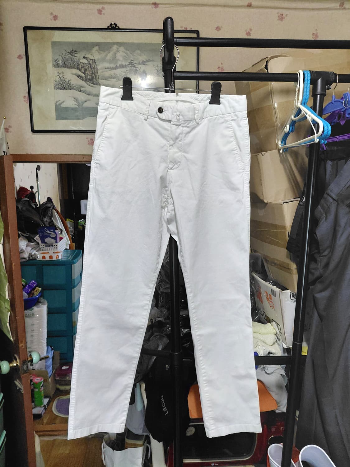 [수트서플라이]손드리오 화이트 치노팬츠 32사이즈 상품이미지1