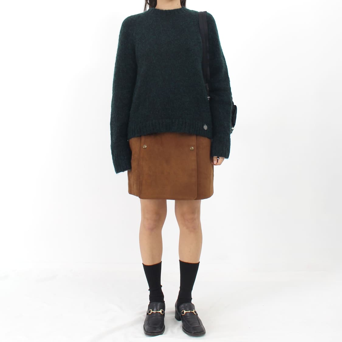 씨바이끌로에 Chloe 모헤어 라운드 넥 그린 베이직 니트 상품이미지9