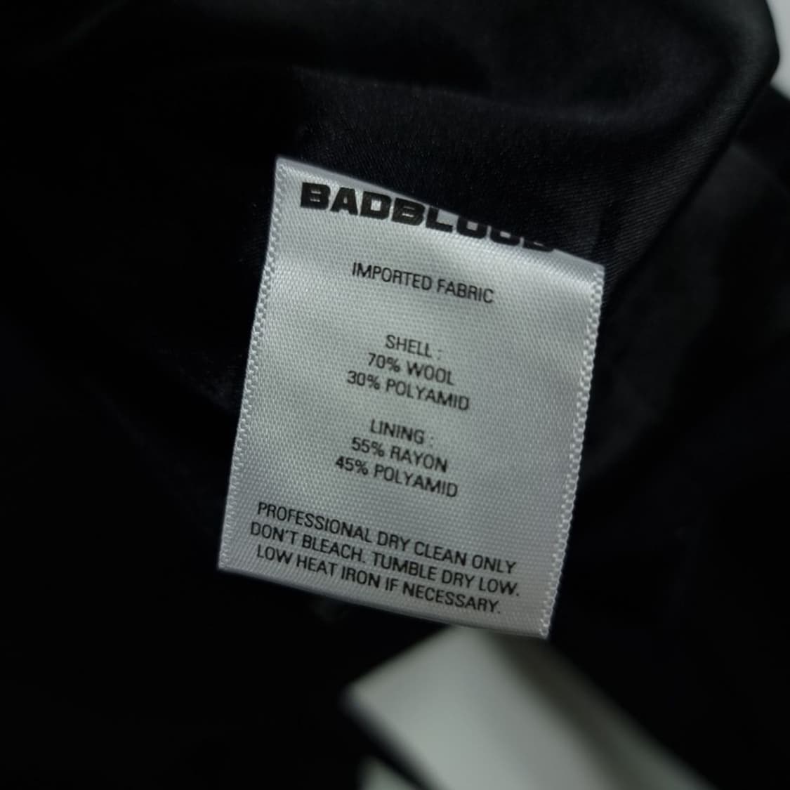 [배드블러드] 오버핏 더블 브레스트 블레이저 자켓 블랙 M19906 상품이미지9