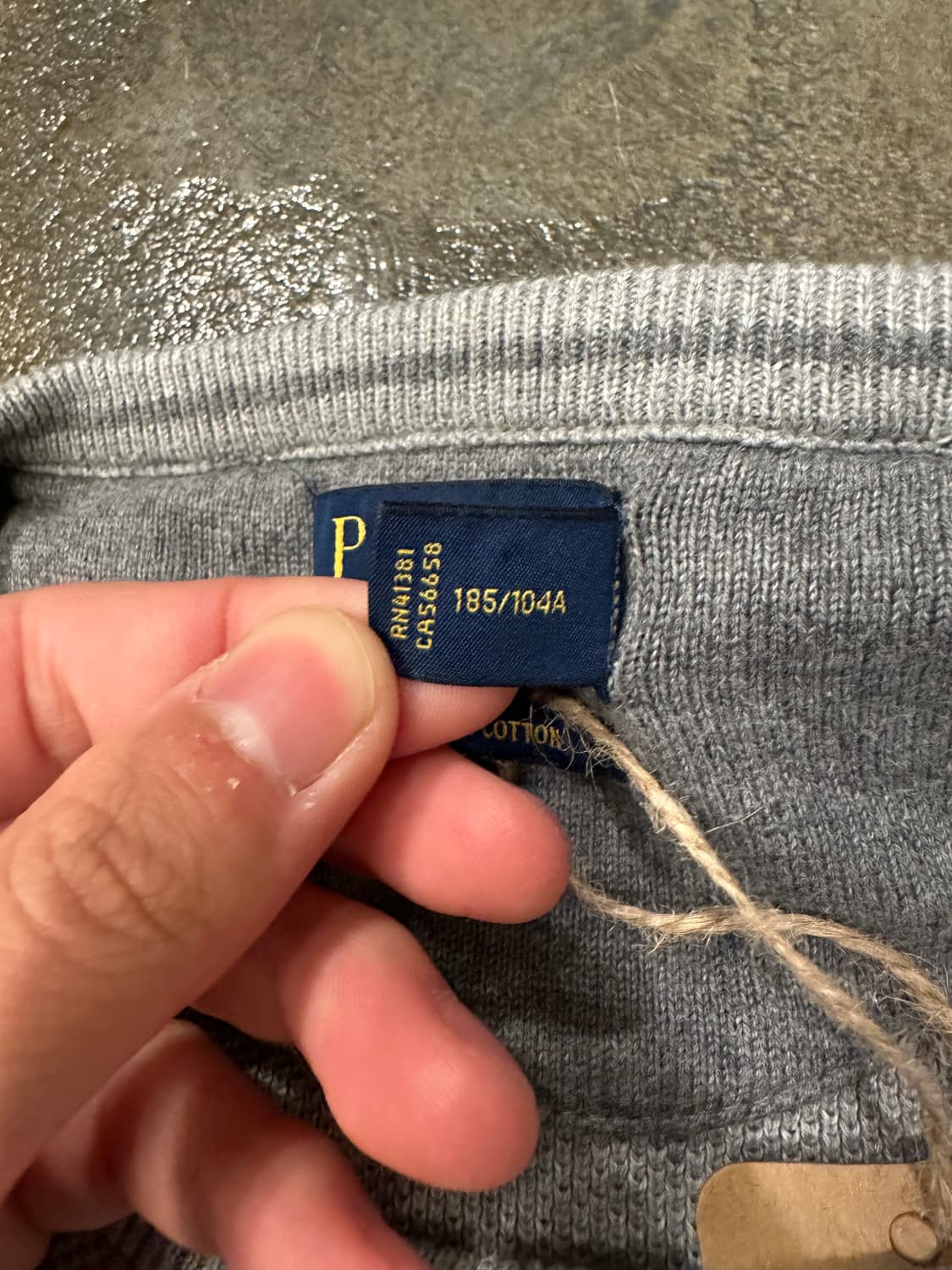 폴로 랄프로렌  니트 스웨터 그레이 XL 상품이미지5