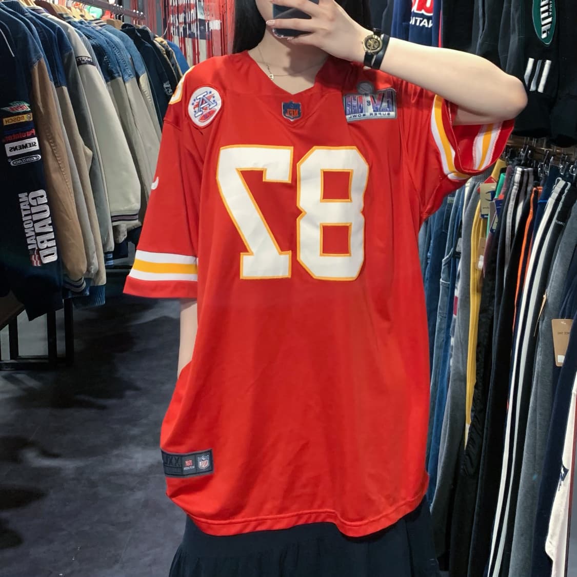 [IM] NFL X NIKE 캔자스시티 치프스 KELCE No.87 레드 상품이미지2