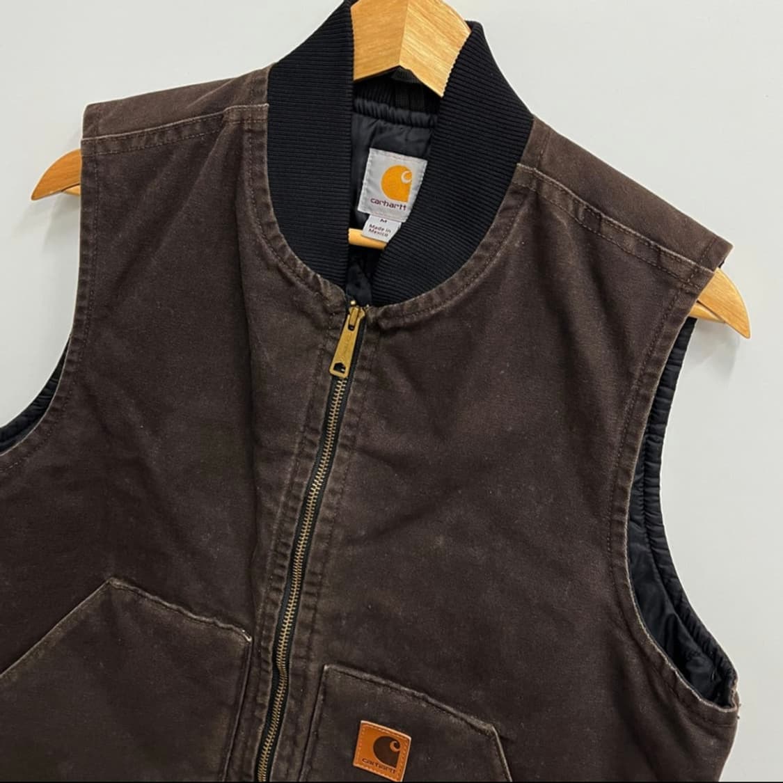 칼하트 워크베스트 다크브라운 조끼 C571 상품이미지3
