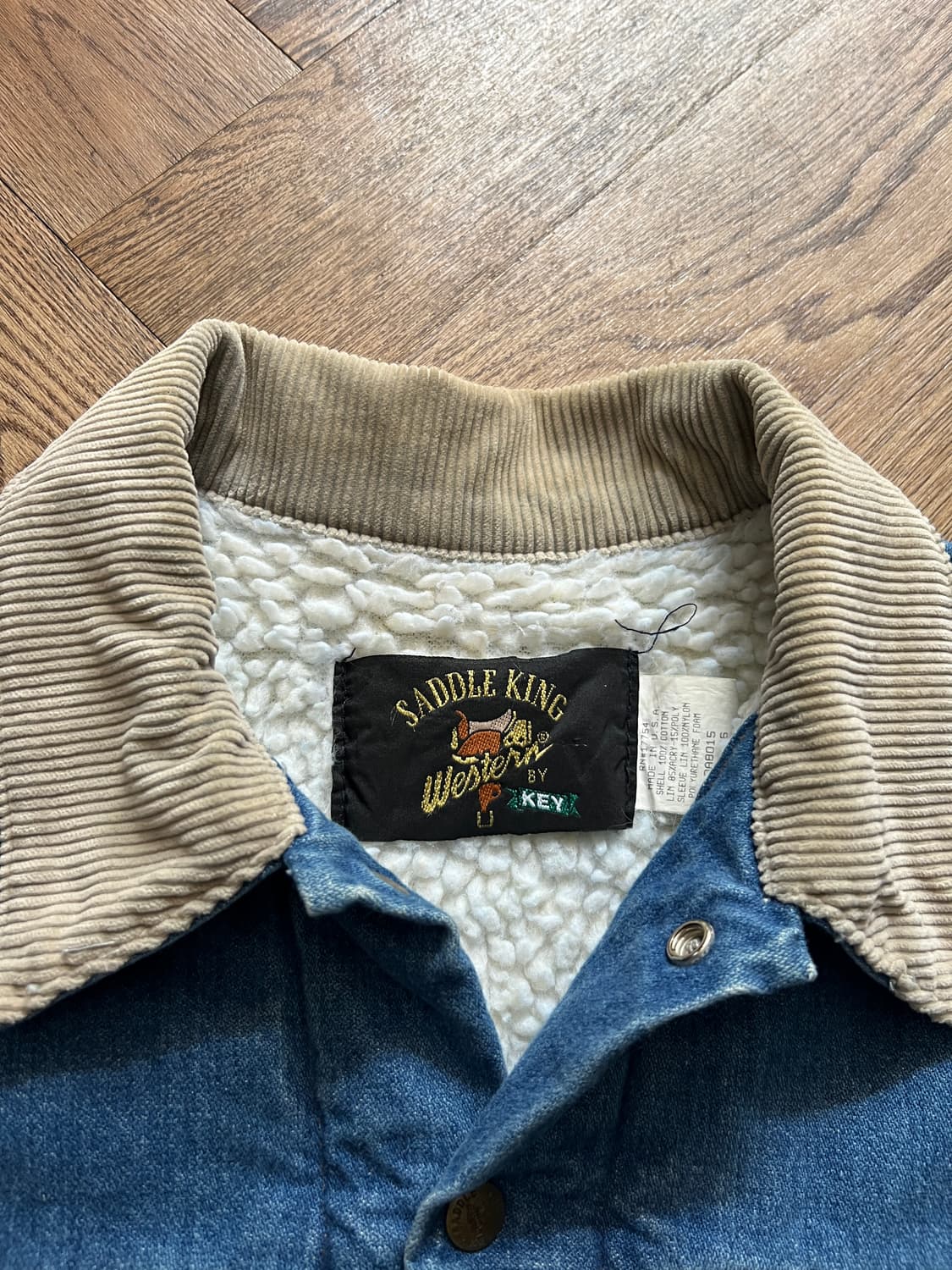 [2XL]90's Made in USA 쉐르파 라이닝 데님 트러커 자켓 상품이미지2