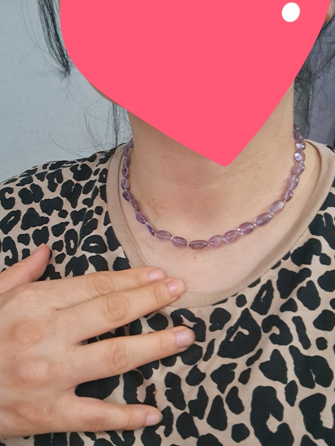 자수정 원석 목걸이 상품이미지6
