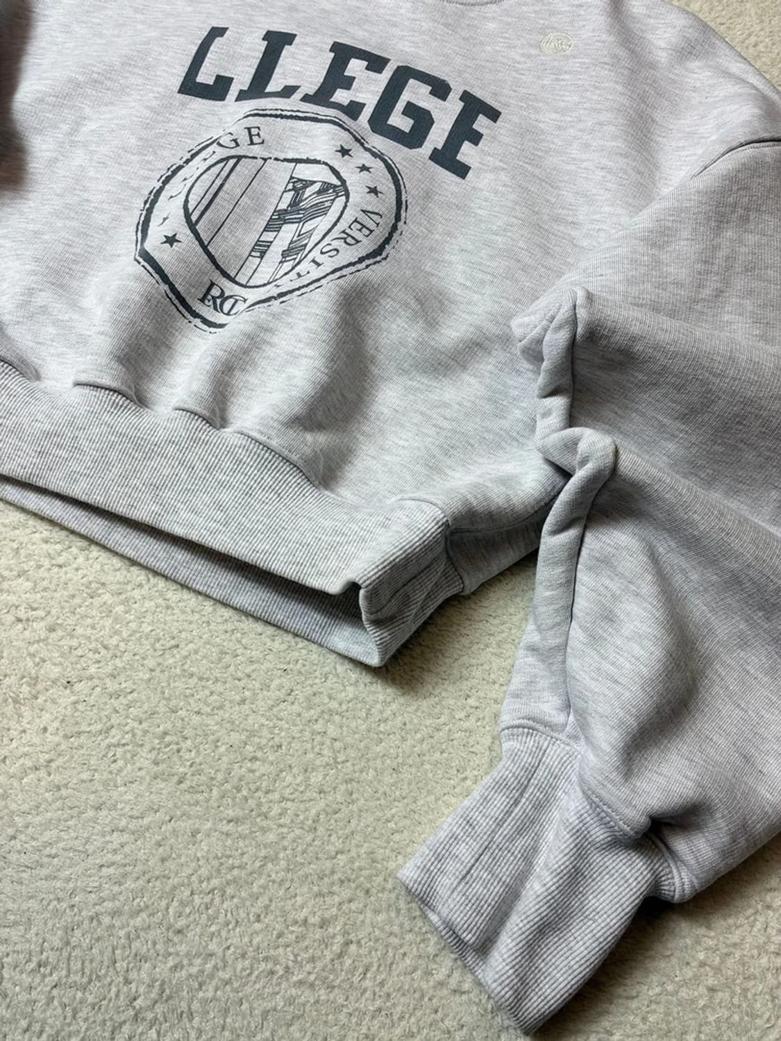 렉토 RECTO 크롭 LLEGE 스웻 맨투맨 PN6435 상품이미지6